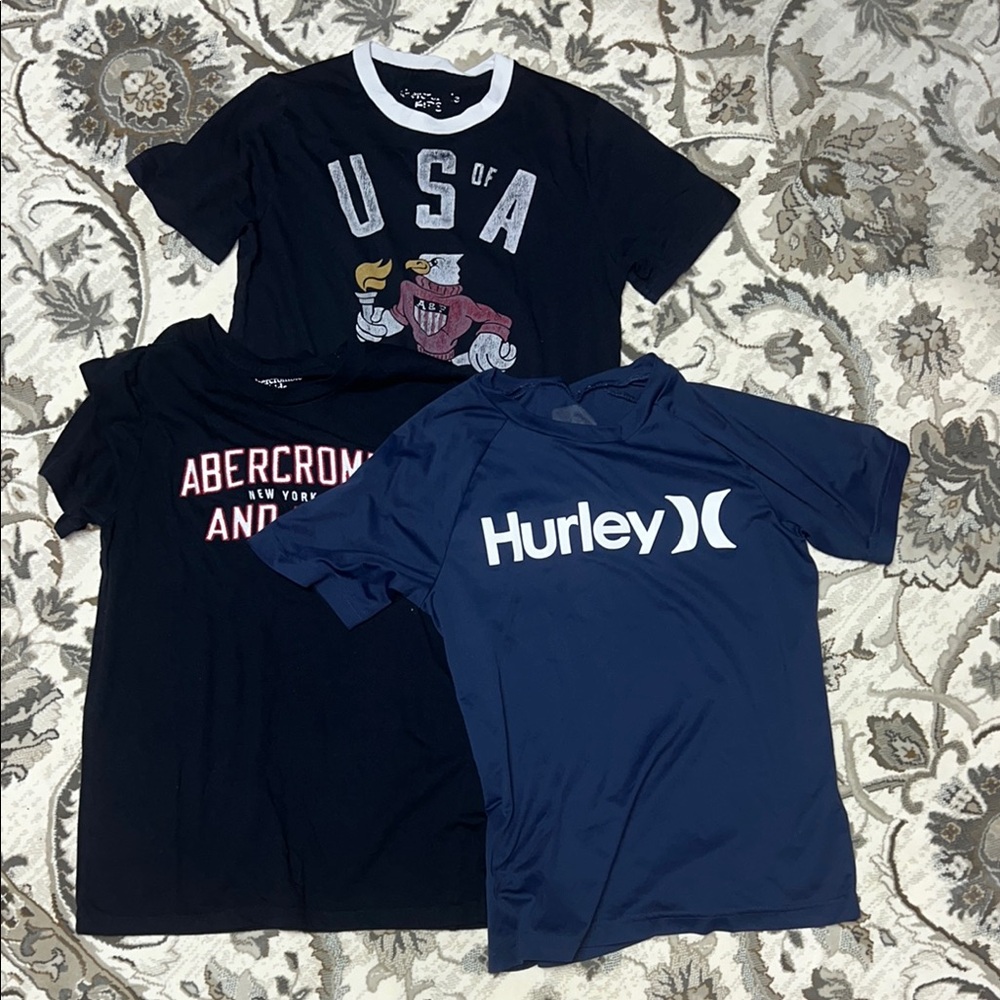 Hurley Blue Short Sleeve Tee Casual Wear